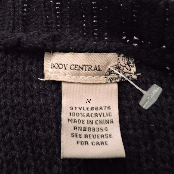 Body Central Knit Sweater Stretchy Crop - Picture 5 of 5